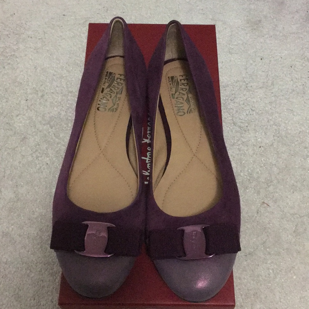 SALVATORE FERRAGAMO leather suede